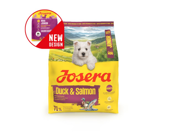 Josera Petfood Josera SP suņiem Mini Junior with Duck&Salmon 3 kg (MiniJunior)