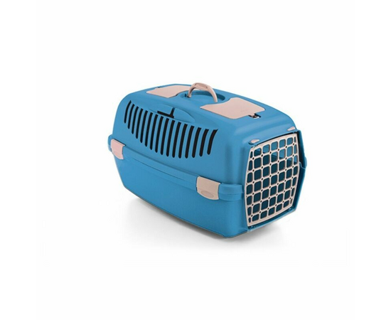 STEFANPLAST Transportēšanas bokss GULLIVER 3 plast. durvis (debeszils) cm 61x40x38h