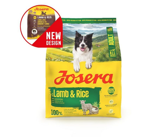 Josera Petfood Josera SP suņiem A/S Adult with Lamb&Rice 900 g