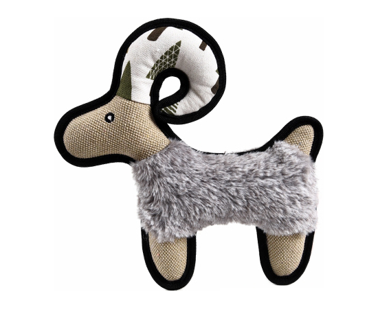 Barry King Rotaļlieta suņiem, zamšādas auns, ar skaņu, 26 x 26 cm