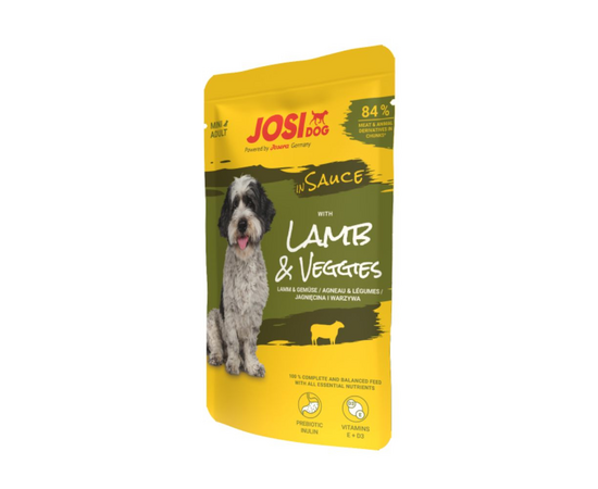 Josera Petfood Konservi JOSERA JosiDog Mini with Lamb&Veggies in Sauce 100 g