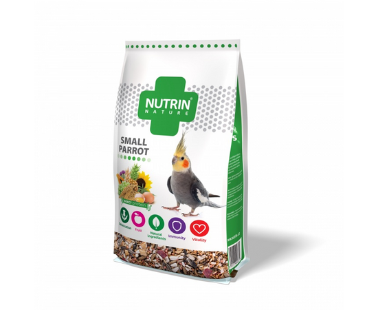 NUTRIN  Nature - Smal Parrot 1kg - Kompleksā barība mazajiem papagaiļiem