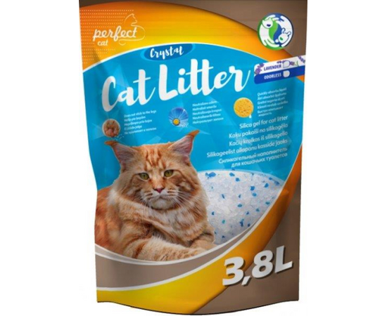 Pefect Cat Smiltis SILIKONA KAĶIEM 3.8L AR LAVANDU