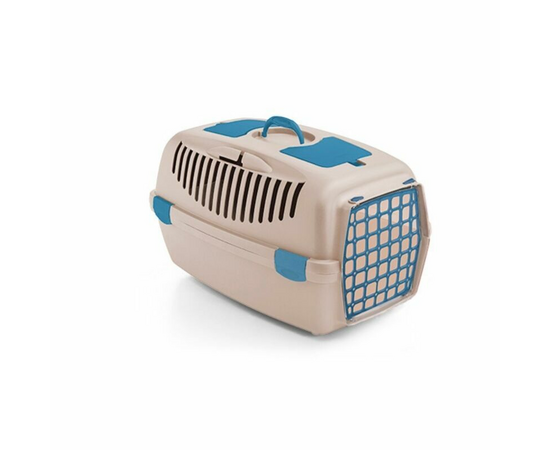 STEFANPLAST Transportēšanas bokss GULLIVER 3 plast. durvis (debeszils) cm 61x40x38h