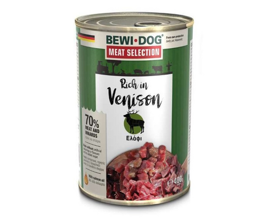 Bewi Dog rich in venison 400gr - Pieaugušiem suņiem ar brieža gaļu