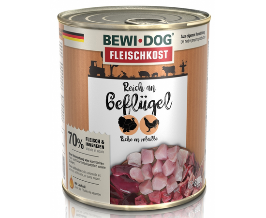 Bewi Dog rich in poultry 800gr - Pieaugušiem suņiem ar mājputnu