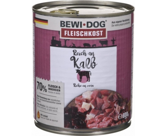 Bewi Dog rich in veal 800gr - Pieaugušiem suņiem ar teļa gaļu