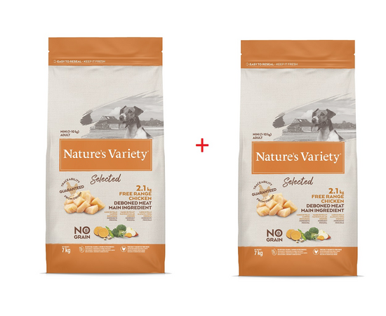 1+1 NV Dog Selected Mini  Free Range Chicken 7 Kg