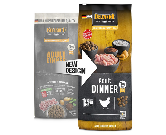 BELCANDO ADULT DINNER 22.5KG - Vidējo un lielo šķirņu suņiem ar normālu aktivitātes līmeni, 2 image