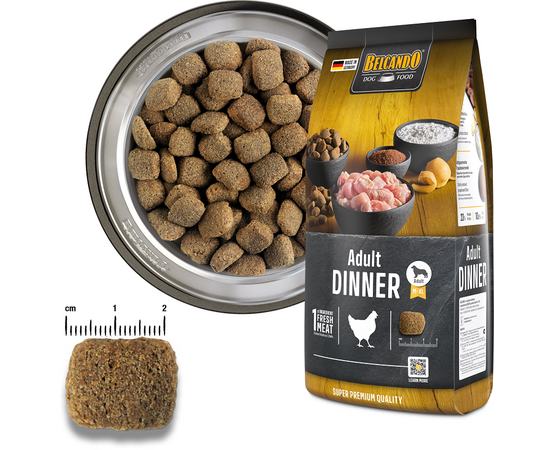 BELCANDO ADULT DINNER 22.5KG - Vidējo un lielo šķirņu suņiem ar normālu aktivitātes līmeni