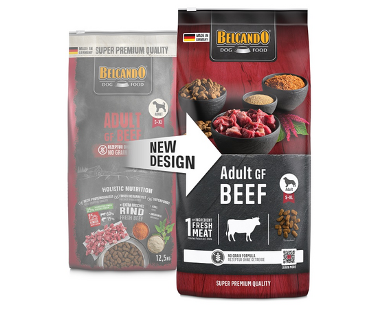 BELCANDO ADULT GF BEEF 12.5KG - BEZGRAUDU SAUSĀ BARĪBA AR LIELLOPU GAĻU, 2 image