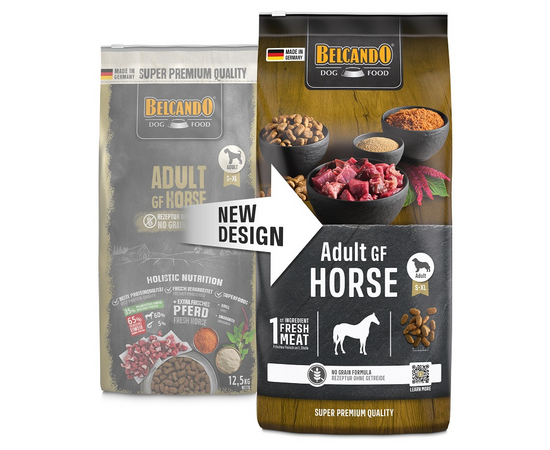 BELCANDO ADULT GF HORSE 12.5KG - BEZGRAUDU SAUSĀ BARĪBA AR ZIRGA GAĻU, 2 image