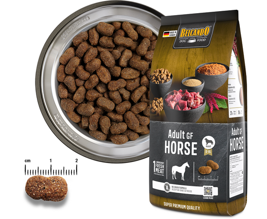 BELCANDO ADULT GF HORSE 12.5KG - BEZGRAUDU SAUSĀ BARĪBA AR ZIRGA GAĻU